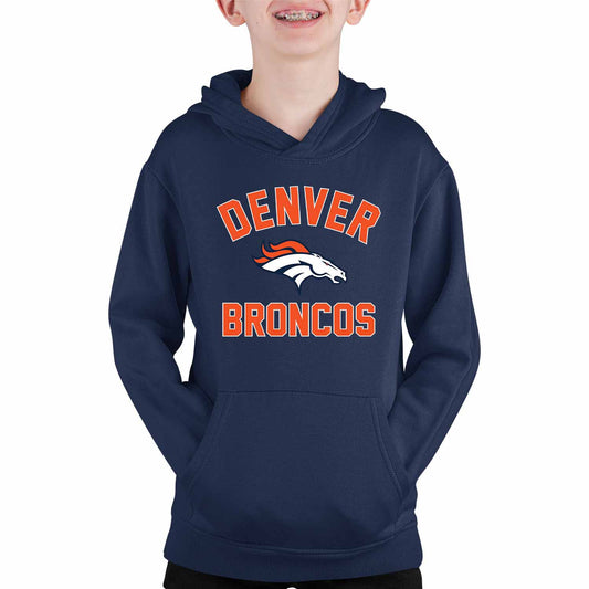 Denver Broncos NFL Youth Gameday Hooded Sweatshirt - Navy