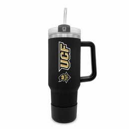 Central Florida Knights College & University 40 oz Travel Tumbler With Handle - Black