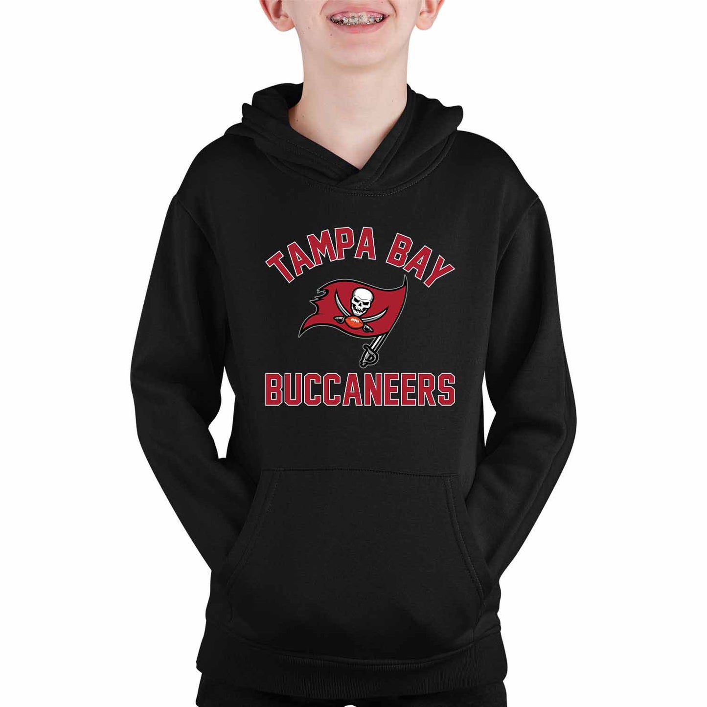 Tampa Bay Buccaneers NFL Youth Gameday Hooded Sweatshirt - Black
