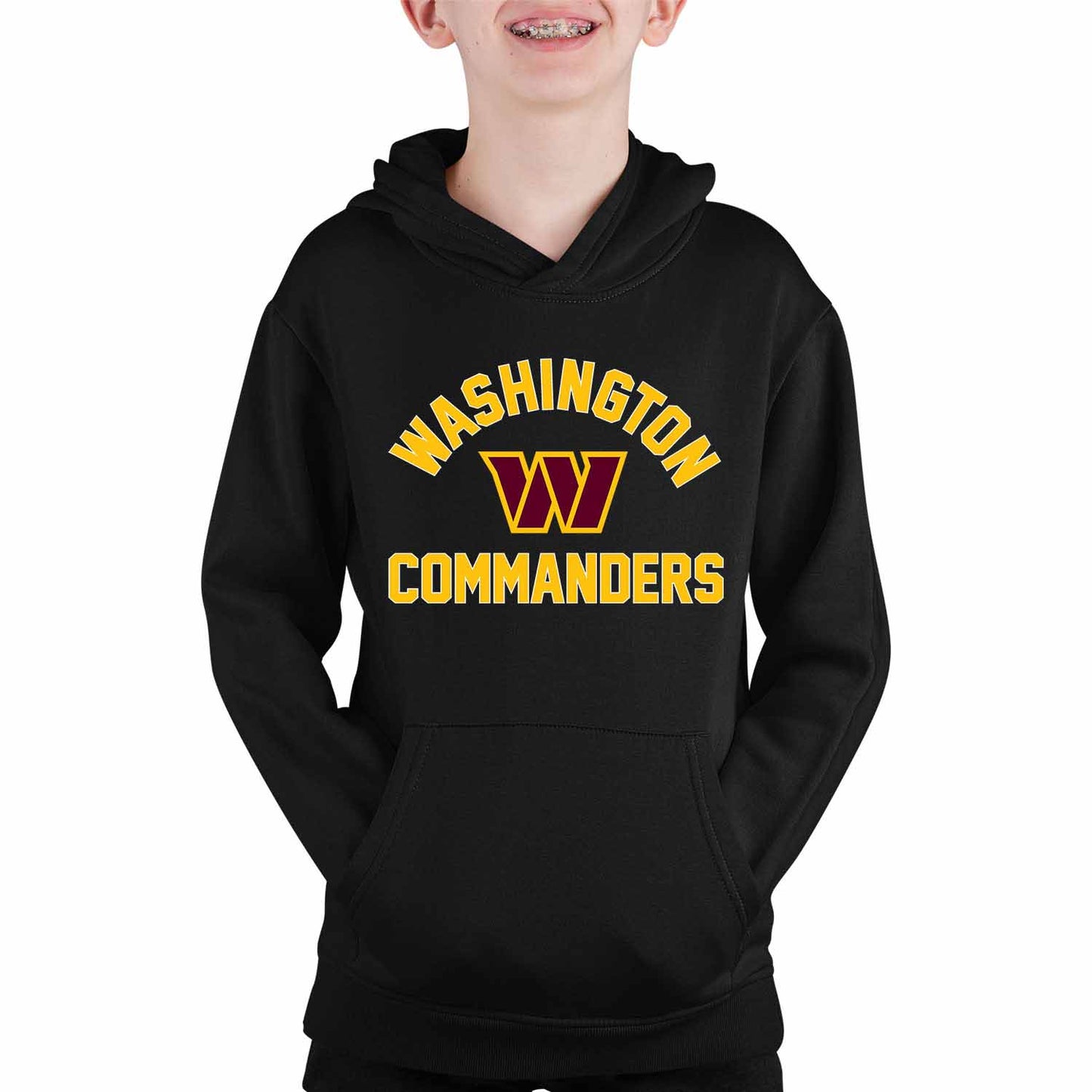 Washington Commanders NFL Youth Gameday Hooded Sweatshirt - Black