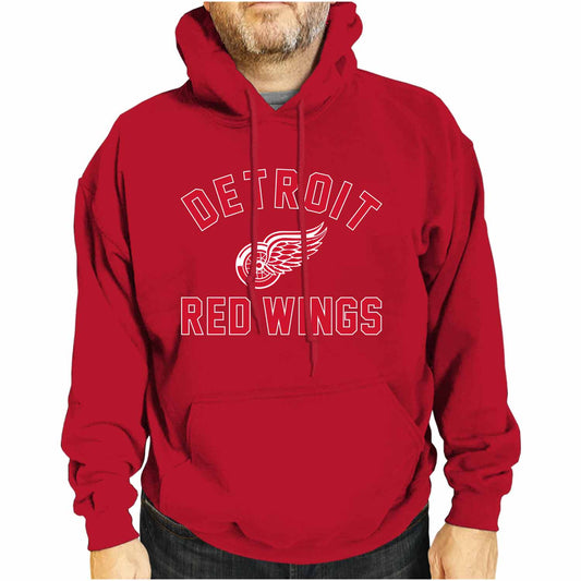 Detroit Red Wings Adult NHL Gameday Hooded Sweatshirt - Red