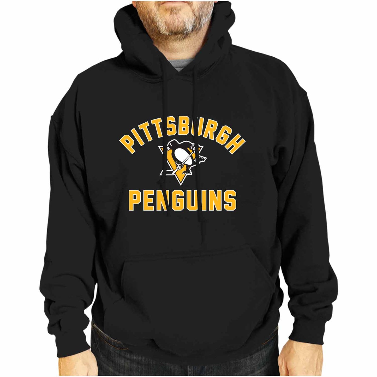 Pittsburgh Penguins Adult NHL Gameday Hooded Sweatshirt - Black