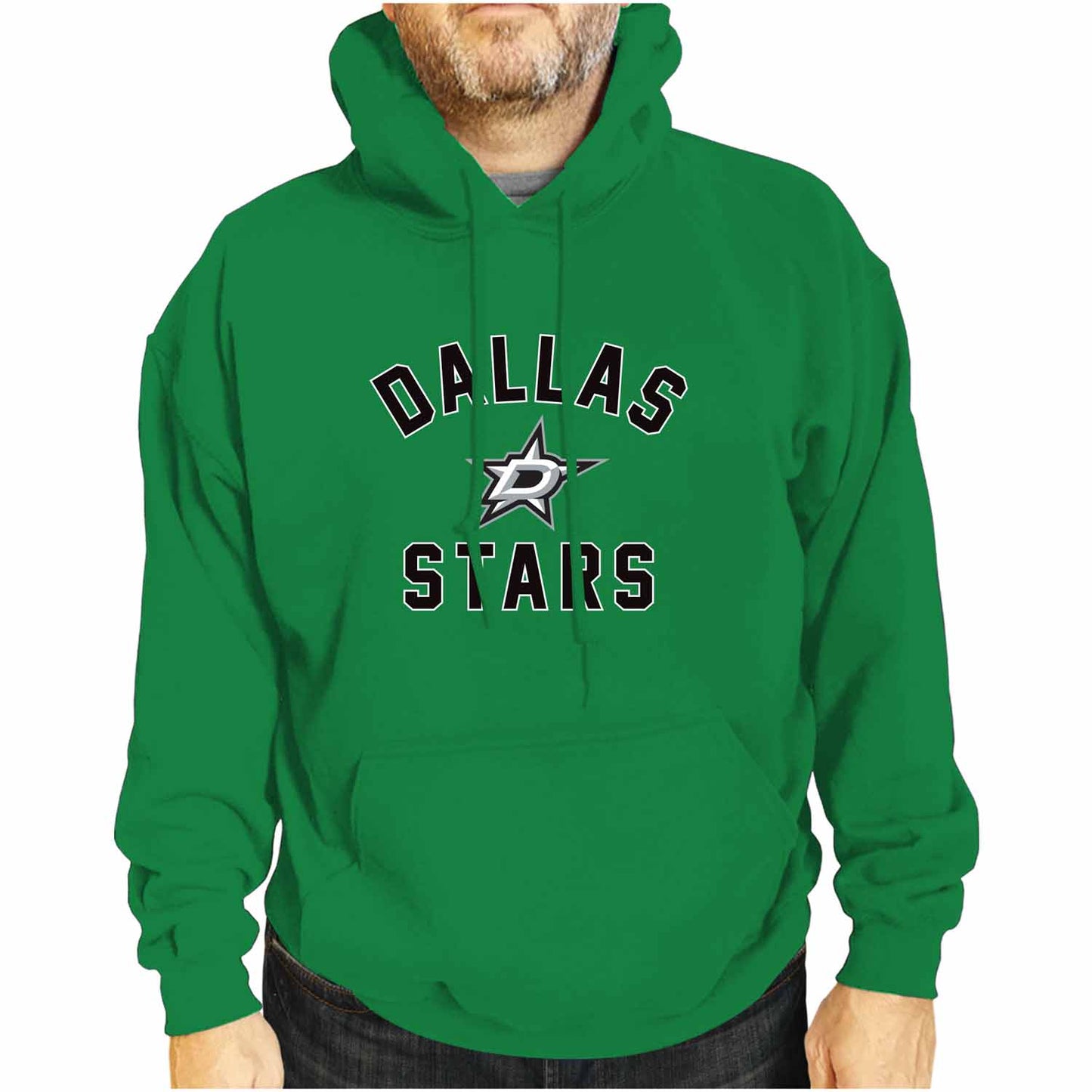 Dallas Stars Adult NHL Gameday Hooded Sweatshirt - Kelly Green