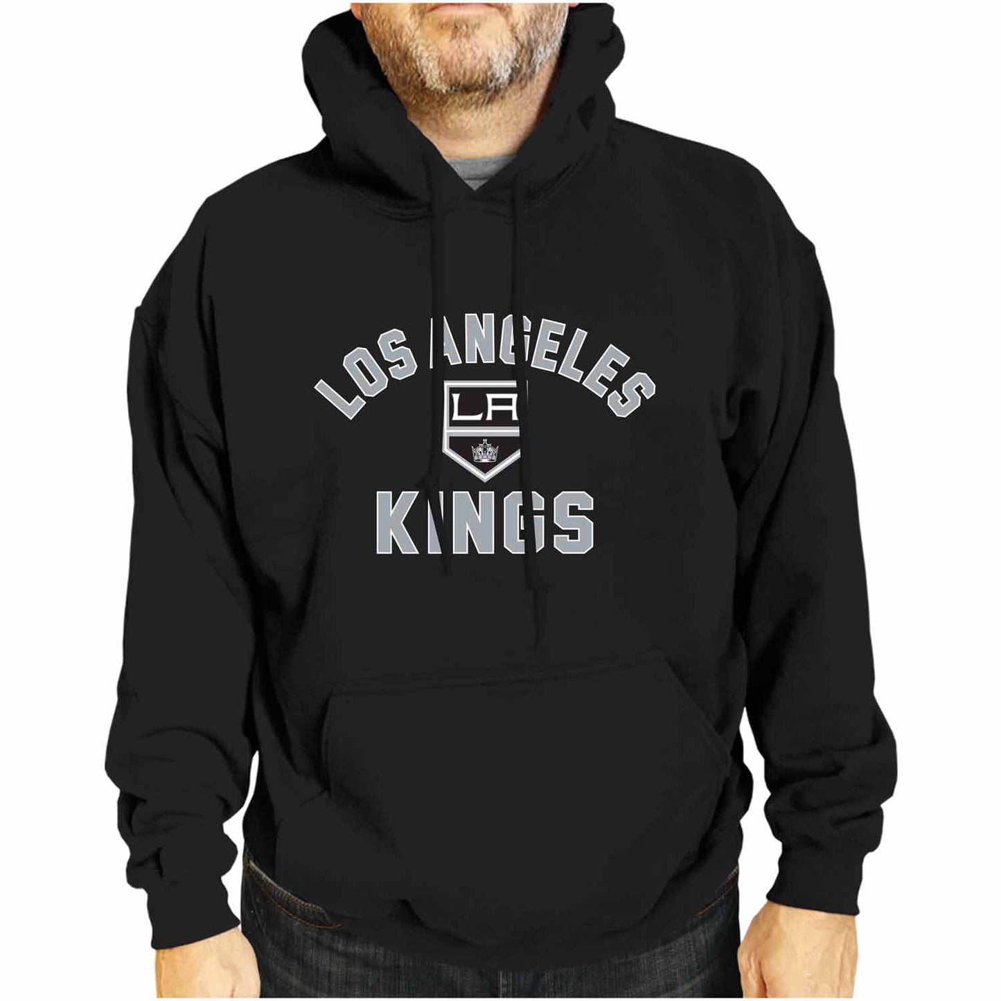 Los Angeles Kings Adult NHL Gameday Hooded Sweatshirt - Black