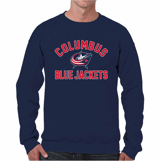 Columbus Blue Jackets Adult NHL Gameday Crewneck Sweatshirt - Navy