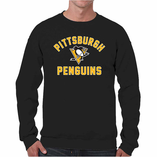 Pittsburgh Penguins Adult NHL Gameday Crewneck Sweatshirt - Black