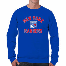 New York Rangers Adult NHL Gameday Crewneck Sweatshirt - Royal