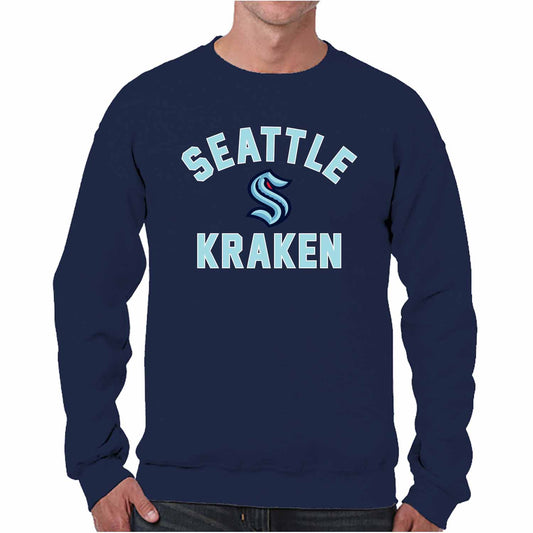 Seattle Kraken Adult NHL Gameday Crewneck Sweatshirt - Navy