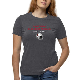 Arizona Cardinals Women's NFL Football Helmet Short Sleeve Tagless T-Shirt - Charcoal