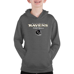 Baltimore Ravens NFL Youth Football Helmet Hood - Charcoal