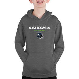 Seattle Seahawks NFL Youth Football Helmet Hood - Charcoal