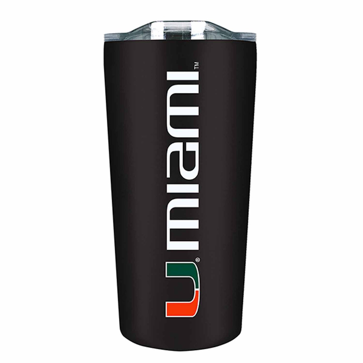 Miami Hurricanes College Stainless Steel - Black