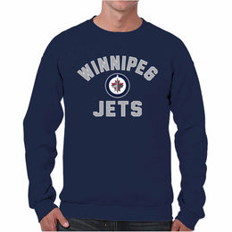 Winnipeg Jets Adult NHL Gameday Crewneck Sweatshirt - Navy