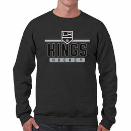 Los Angeles Kings NHL Charcoal True Fan Crewneck Sweatshirt - Charcoal