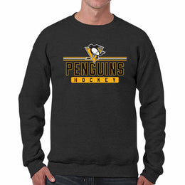 Pittsburgh Penguins NHL Charcoal True Fan Crewneck Sweatshirt - Charcoal