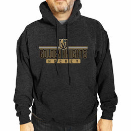 Las Vegas Golden Knights NHL Adult Heather Charcoal True Fan Hooded Sweatshirt Unisex - Charcoal