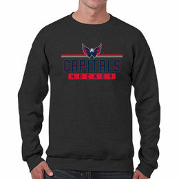 Washington Capitals NHL Charcoal True Fan Crewneck Sweatshirt - Charcoal