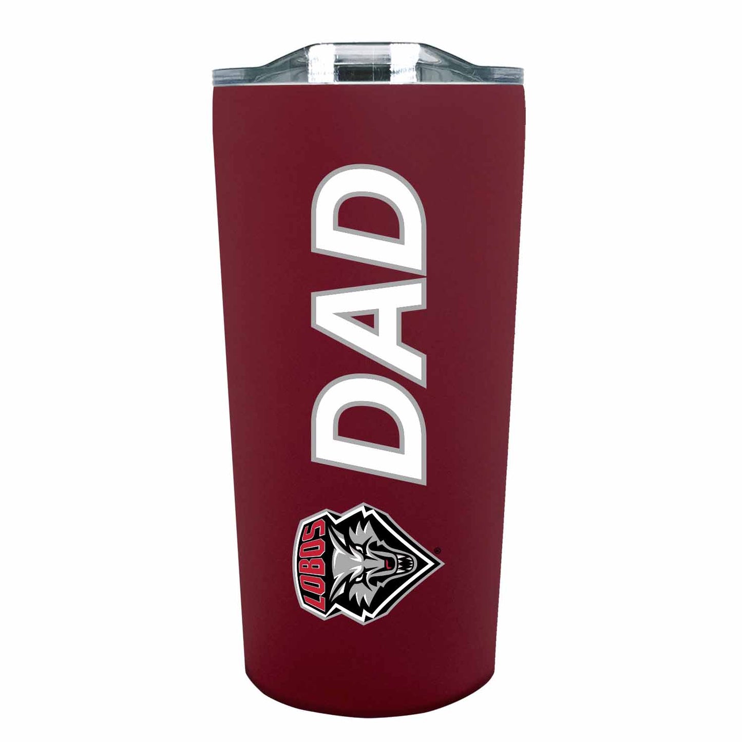 New Mexico Lobos NCAA Stainless Steel Travel Tumbler for Dad - Maroon