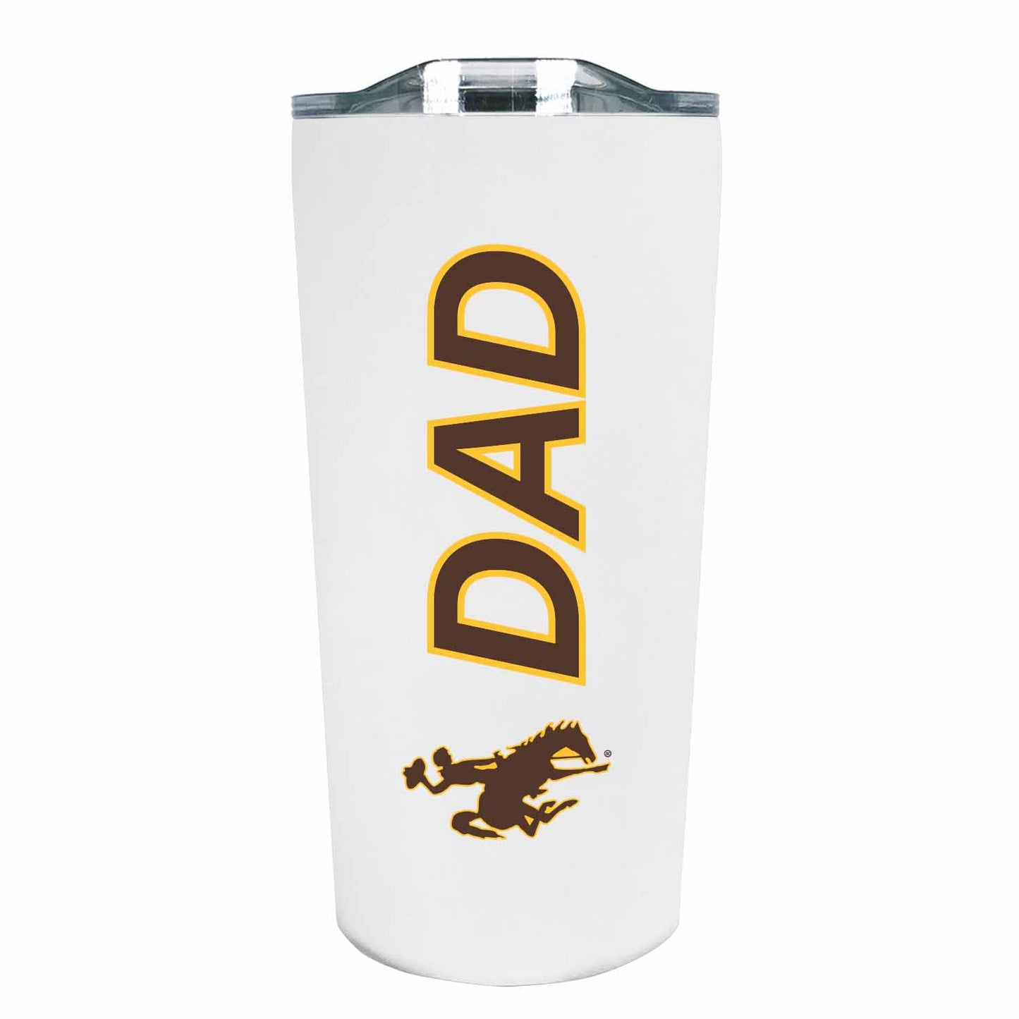 Wyoming Cowboys NCAA Stainless Steel Travel Tumbler for Dad - White