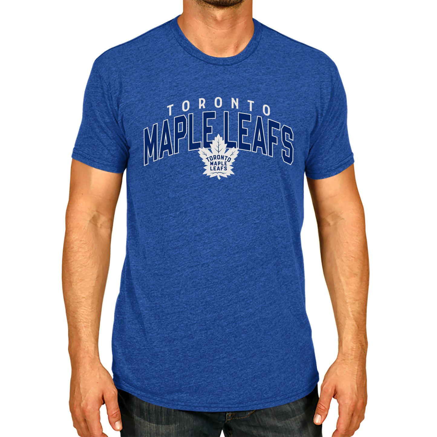 Toronto Maple Leafs NHL Adult Powerplay Heathered Unisex T-Shirt - Royal