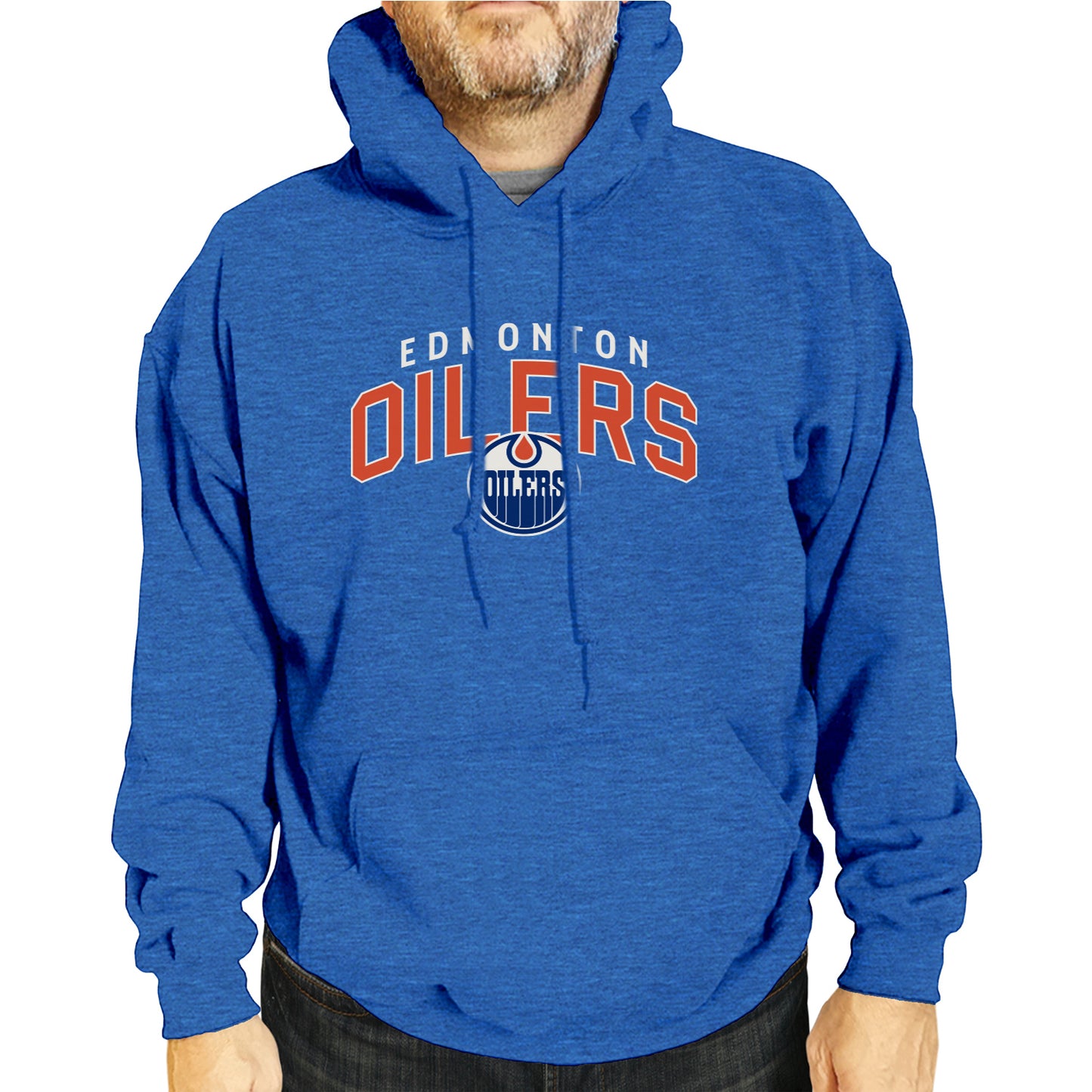 Edmonton Oilers NHL Adult Unisex Powerplay Hooded Sweatshirt - Royal