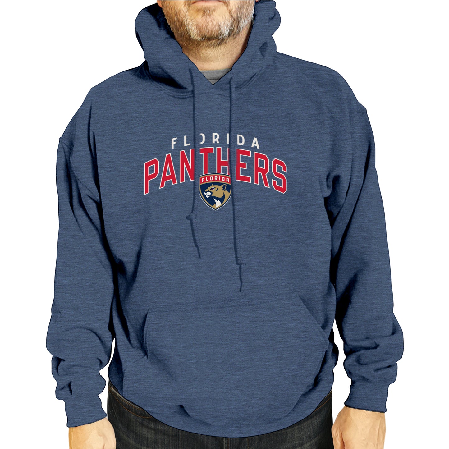 Florida Panthers NHL Adult Unisex Powerplay Hooded Sweatshirt - Navy