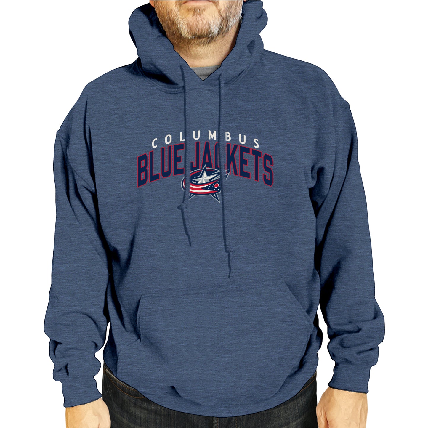 Columbus Blue Jackets NHL Adult Unisex Powerplay Hooded Sweatshirt - Navy