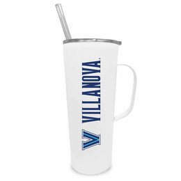 Villanova Wildcats NCAA Stainless Steel 20oz Roadie With Handle & Dual Option Lid With Straw - White