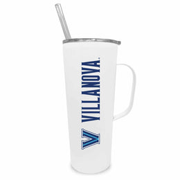 Villanova Wildcats NCAA Stainless Steal 20oz Roadie With Handle & Dual Option Lid With Straw - White