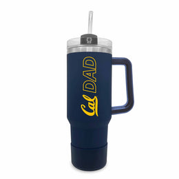 Cal Golden Bears Collegiate 40oz Stainless Steel Travel Tumbler with Handle for Dad - Navy
