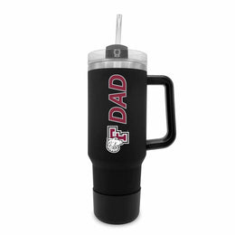 Fordham Rams Collegiate 40oz Stainless Steel Travel Tumbler with Handle for Dad - Black