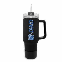 Memphis  Tigers Collegiate 40oz Stainless Steel Travel Tumbler with Handle for Dad - Black