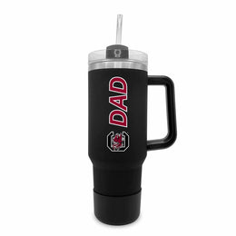 South Carolina Gamecocks Collegiate 40oz Stainless Steel Travel Tumbler with Handle for Dad - Black