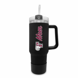 Fordham Rams Collegiate 40oz Stainless Steel Travel Tumbler with Handle for Mom - Black