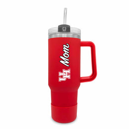 Houston Cougars Collegiate 40oz Stainless Steel Travel Tumbler with Handle for Mom - Red