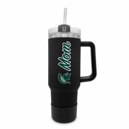 Michigan State Spartans Collegiate 40oz Stainless Steel Travel Tumbler with Handle for Mom - Black