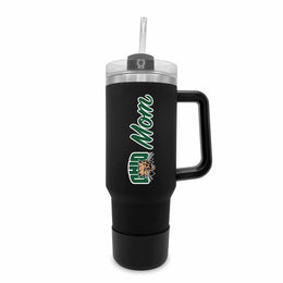 Ohio Bobcats Collegiate 40oz Stainless Steel Travel Tumbler with Handle for Mom - Black