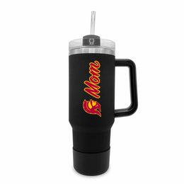 USC Trojans Collegiate 40oz Stainless Steel Travel Tumbler with Handle for Mom - Black