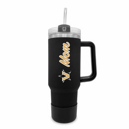 Vanderbilt Commodores Collegiate 40oz Stainless Steel Travel Tumbler with Handle for Mom - Black