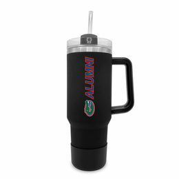 Florida Gators Collegiate 40oz Stainless Steel Travel Tumbler with Handle for Alumni - Black