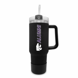 Kansas State Wildcats Collegiate 40oz Stainless Steel Travel Tumbler with Handle for Alumni - Black