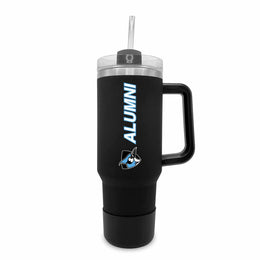 Johns Hopkins Blue Jays Collegiate 40oz Stainless Steel Travel Tumbler with Handle for Alumni - Black