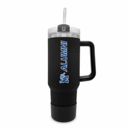 Memphis  Tigers Collegiate 40oz Stainless Steel Travel Tumbler with Handle for Alumni - Black