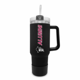 New Mexico State Aggies Collegiate 40oz Stainless Steel Travel Tumbler with Handle for Alumni - Black