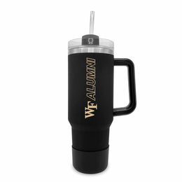 Wake Forest Demon Deacons Collegiate 40oz Stainless Steel Travel Tumbler with Handle for Alumni - Black