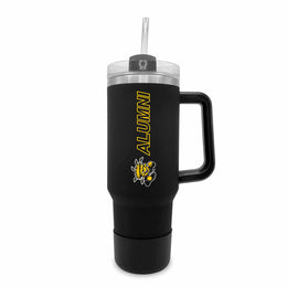 Wichita State Shockers Collegiate 40oz Stainless Steel Travel Tumbler with Handle for Alumni - Black