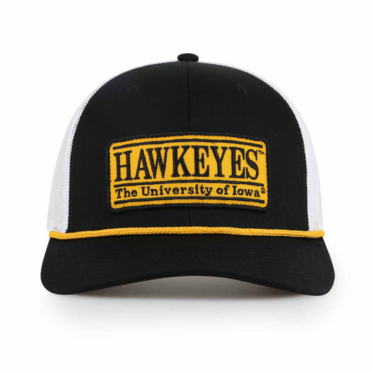 Iowa Hawkeyes NCAA Adult Elite Everyday Adjustable Mesh Trucker Hat - Black