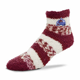 Colorado Avalanche NHL Unisex Cozy Sleep Socks - Maroon