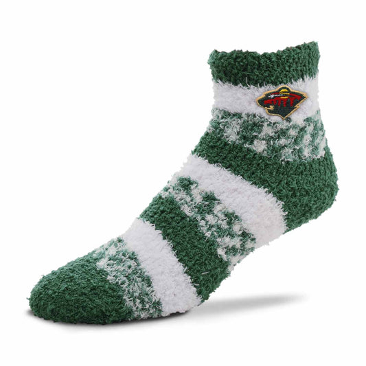 Minnesota Wild NHL Unisex Cozy Sleep Socks - Forest Green