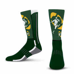Green Bay Packers NFL V Curve  Socks - Forest Green